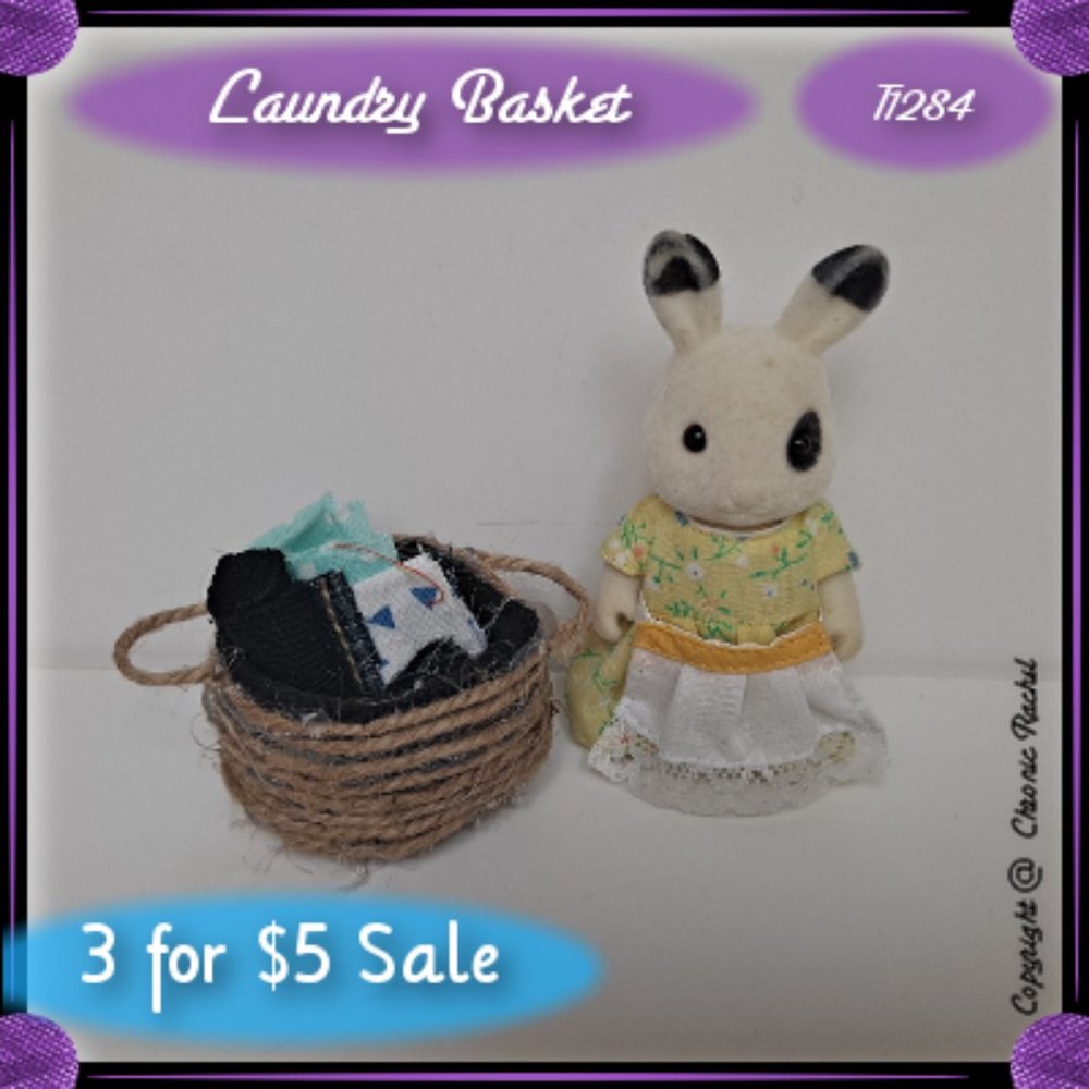 Fabric & Twine Laundry Basket